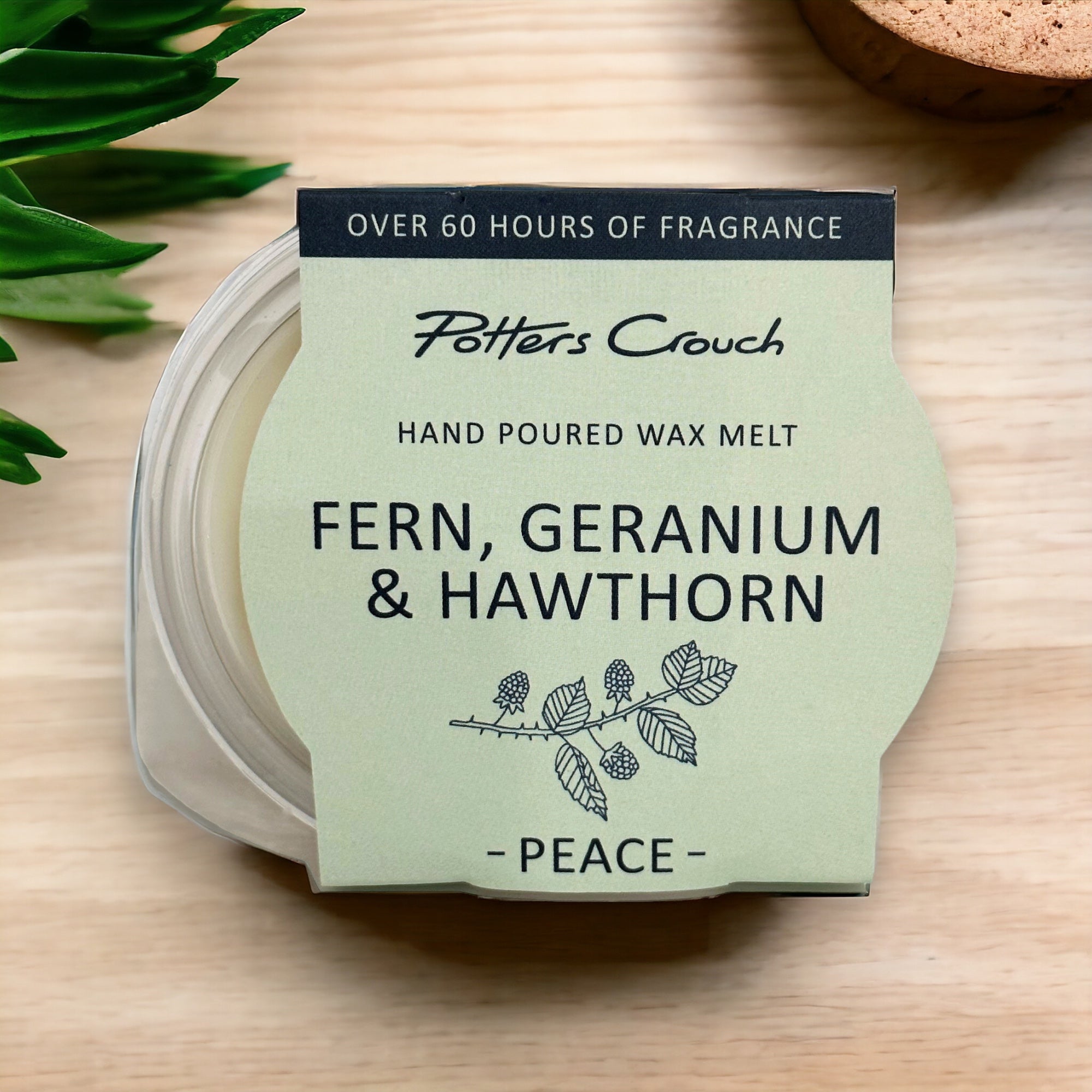 PEACE Wellness Melt Pott with Fern, Geranium & Hawthorn