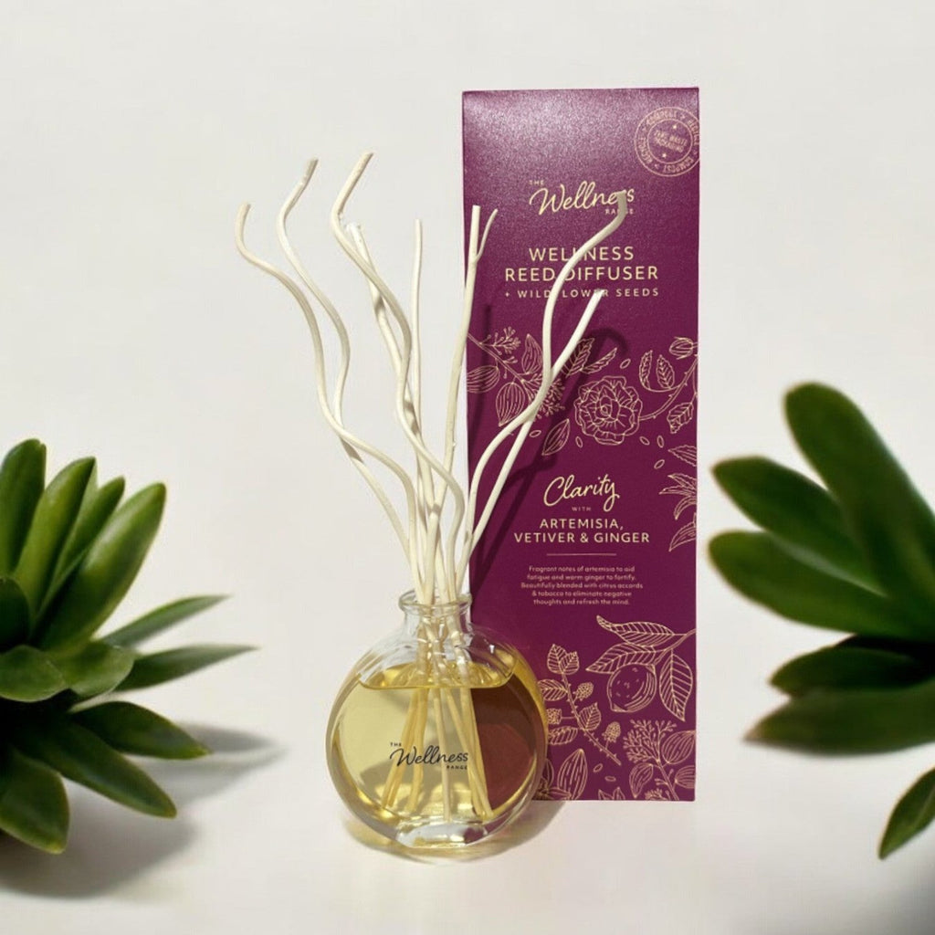 CLARITY Wellness Reed Diffuser with Artemisia, Vetiver & Ginger