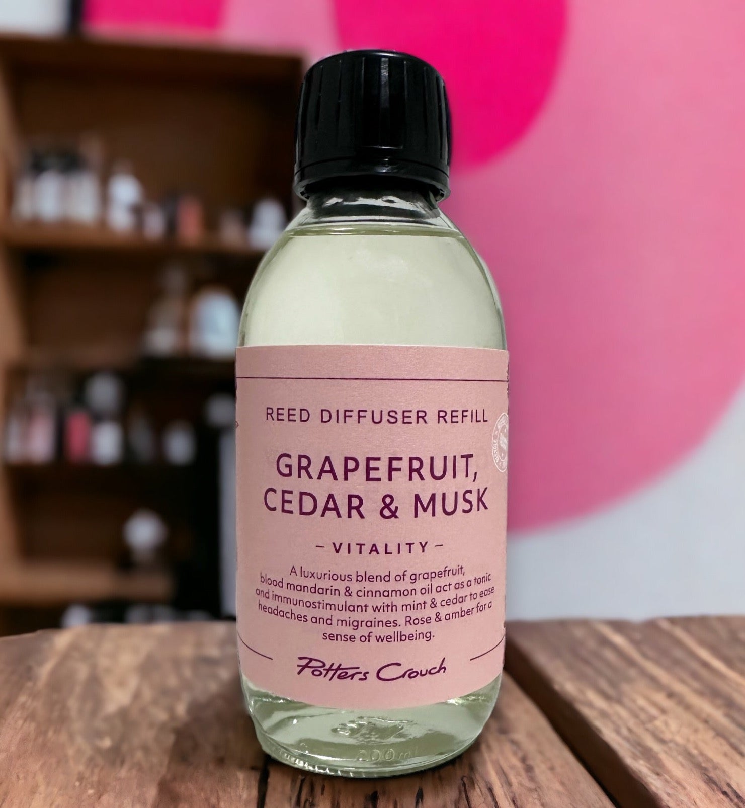 VITALITY Diffuser Refill with Grapefruit, Cedar & Musk