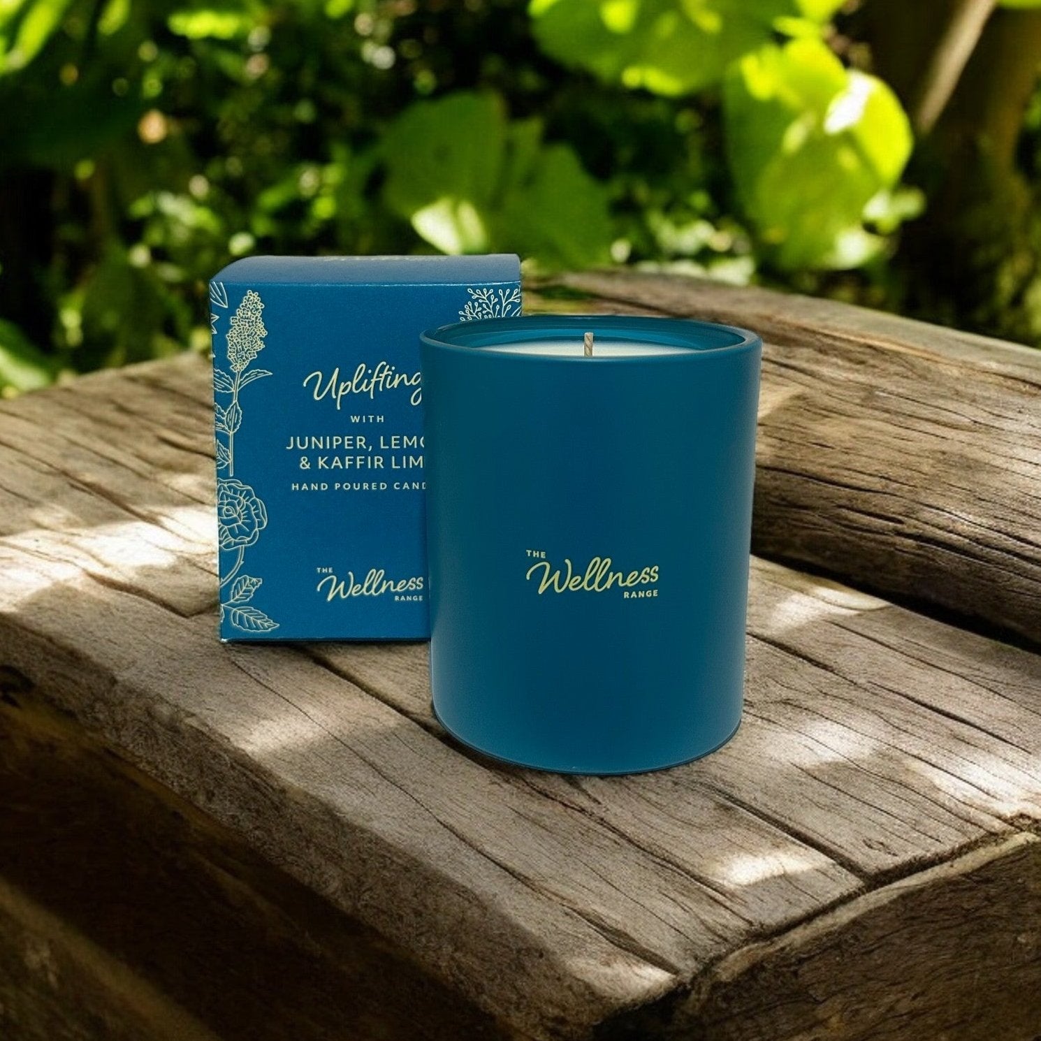 UPLIFTING Wellness Glass Candle with Juniper, Lemon & Kaffir Lime