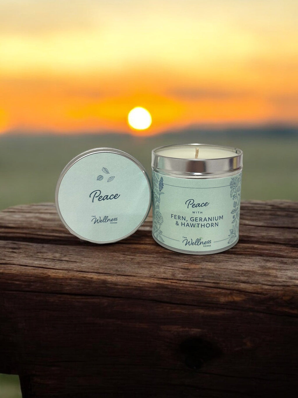 PEACE Wellness Candle with Fern, Geranium & Hawthorn