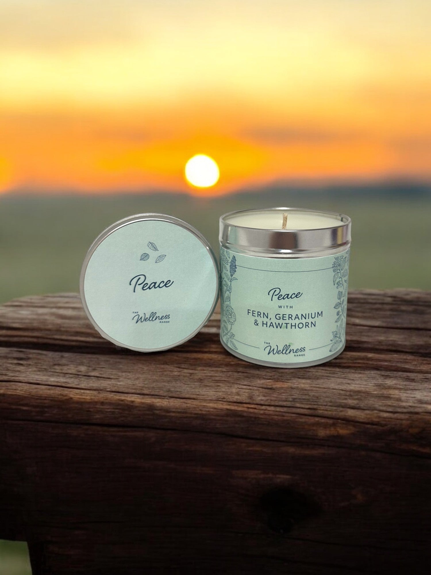 PEACE Wellness Candle with Fern, Geranium & Hawthorn