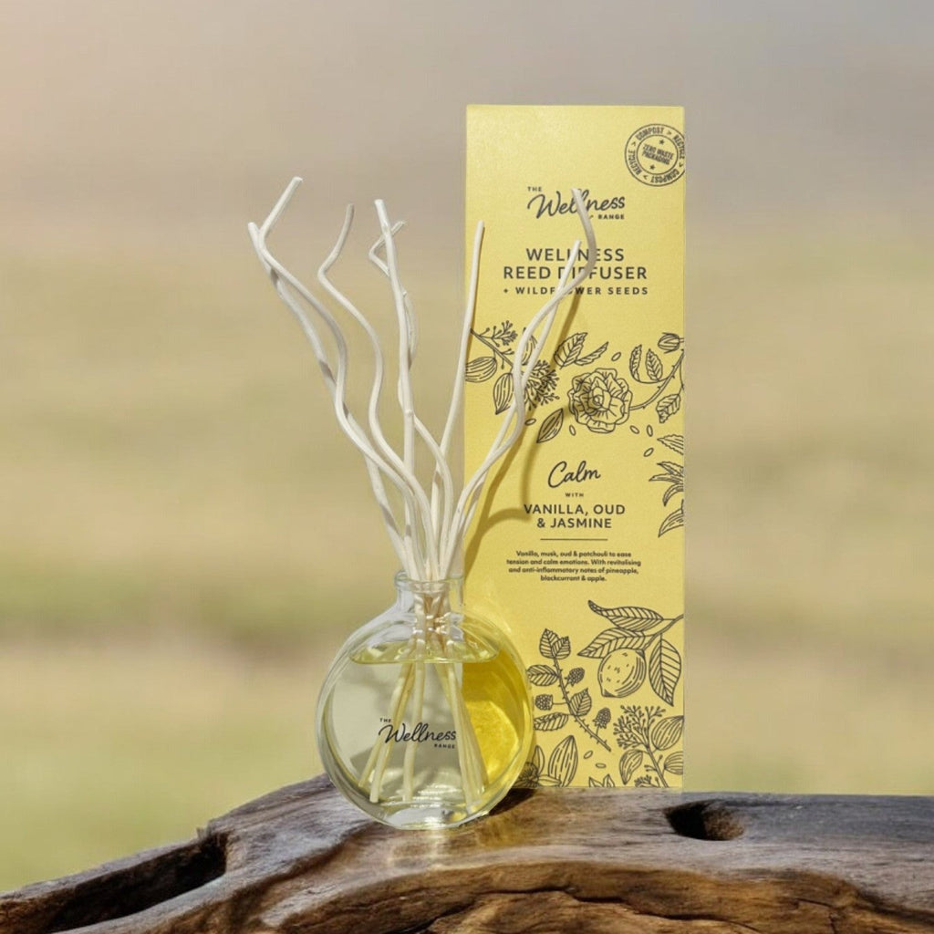 CALM Wellness Reed Diffuser with Vanilla, Oud & Jasmine