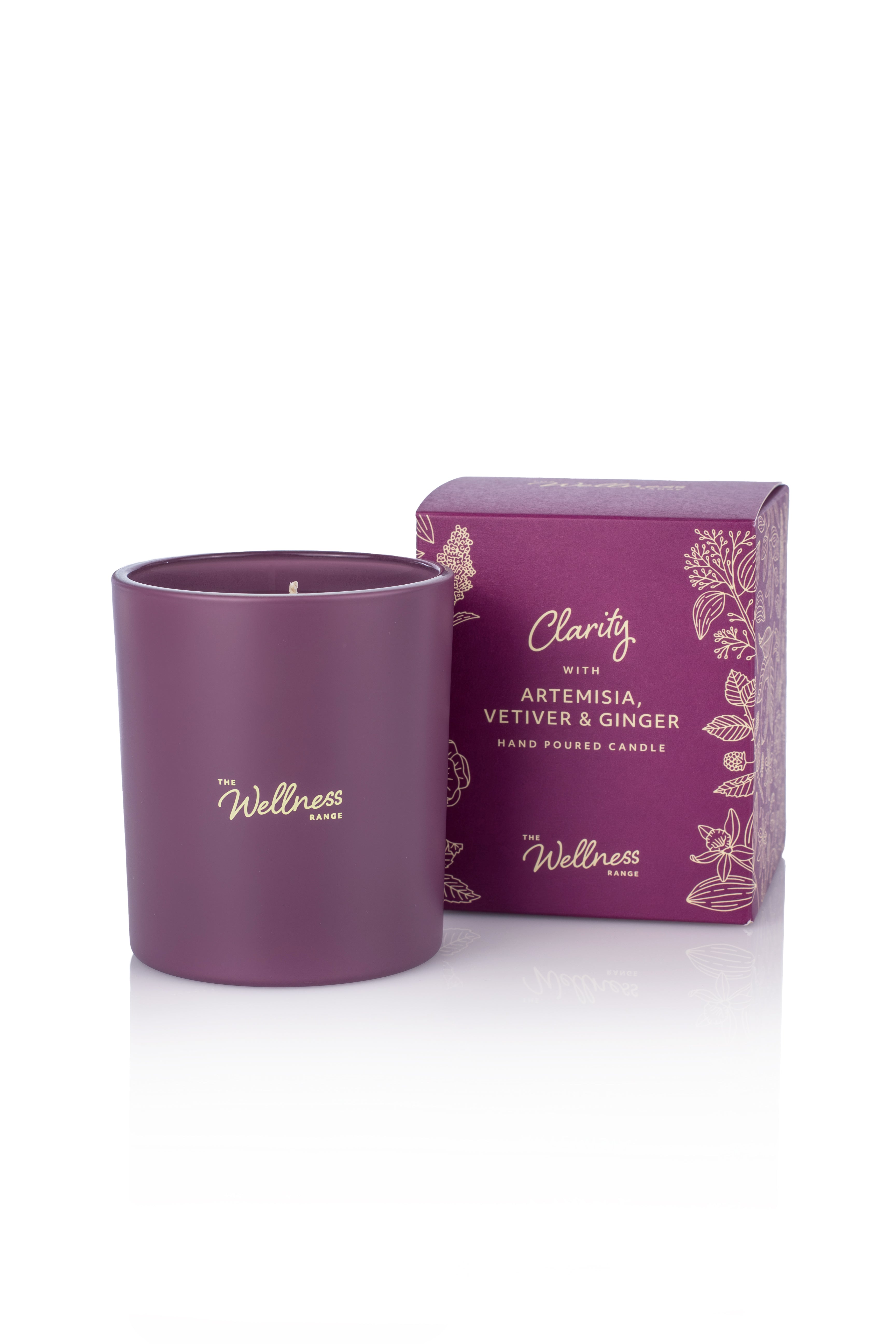 CLARITY Wellness Glass Candle with Artemisia, Vetiver & Ginger